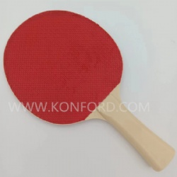 Outdoor plastic table tennis bat with rubber
